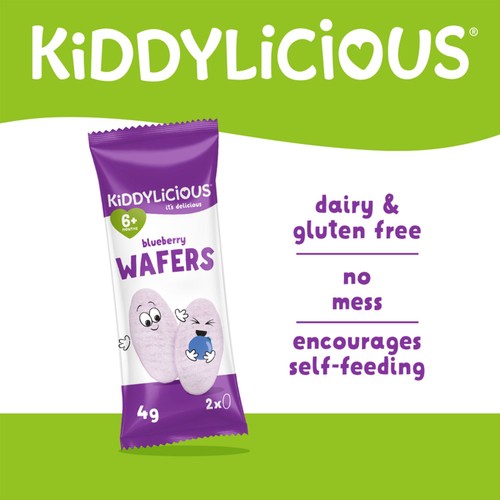 Kiddylicious Blueberry Maxi Wafers Baby Snacks thumbnail 2