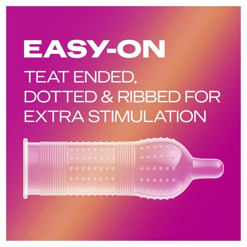 Durex Pleasure Me Ribbed and Dotted Condoms thumbnail 5