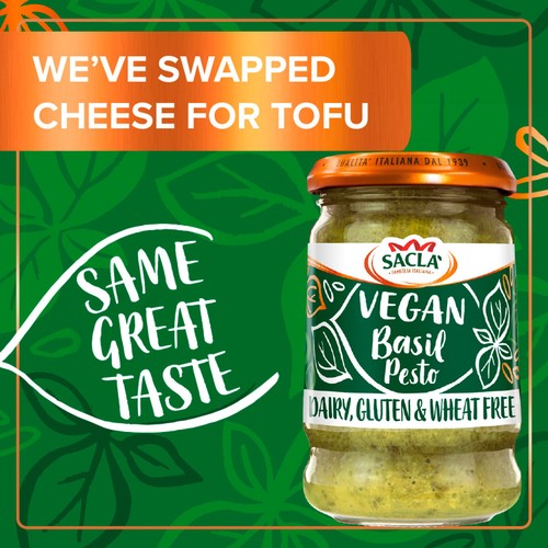 Sacla Vegan Basil Pesto 190g thumbnail 2