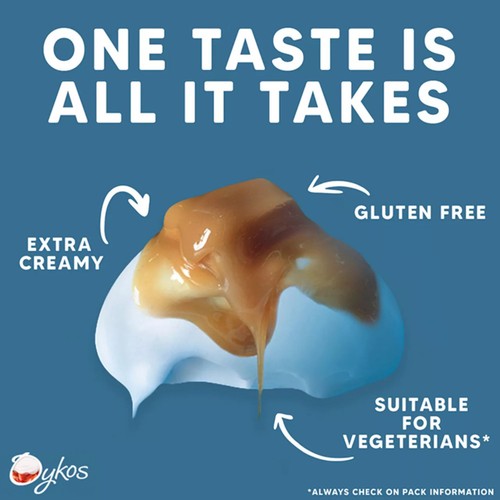 Oykos Salted Caramel Luxury Greek Style Yoghurt Dessert 4x110g thumbnail 4