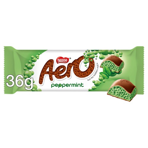 Aero Bubbly Peppermint Mint Chocolate Bar