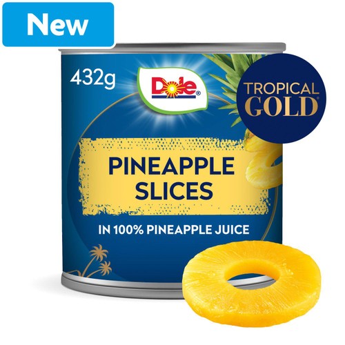 Dole Pineapple slices in juice cans