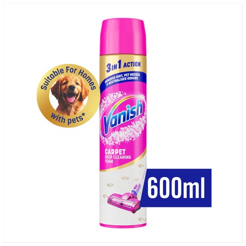 Vanish Gold Upholstery & Carpet Cleaner Foam