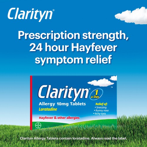 Clarityn Allergy Tablets 10mg Loratadine Allergy and Hayfever Relief thumbnail 5
