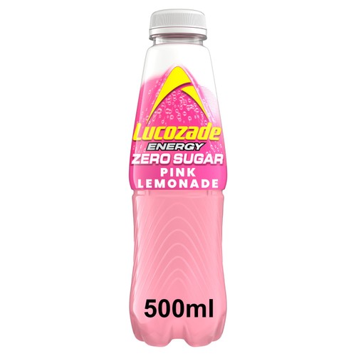 Lucozade Energy Zero Pink Lemonade 500Ml