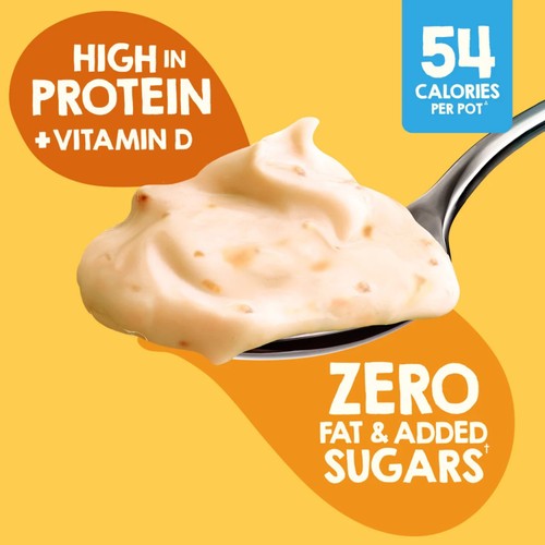 Light & Free Peach Greek Style Fat Free Yoghurt Multipack 4x115g thumbnail 2