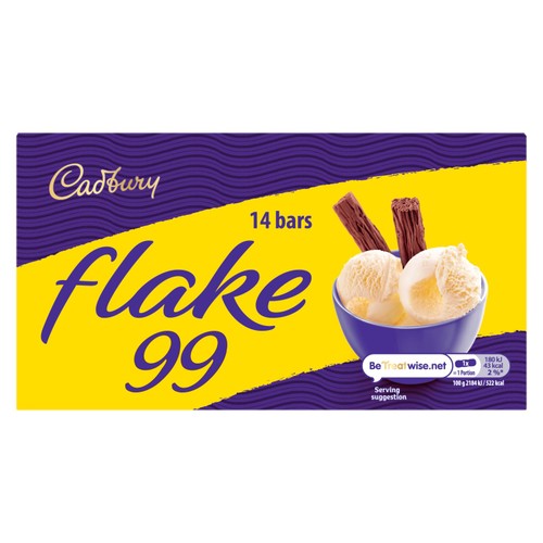Cadbury Flake 99 Chocolate Mini Bars 14 Per Pack