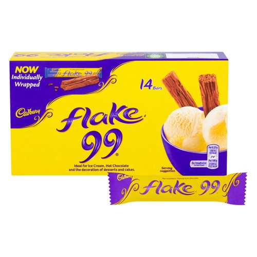 Cadbury Flake 99 Chocolate Mini Bars 14 Per Pack thumbnail 2