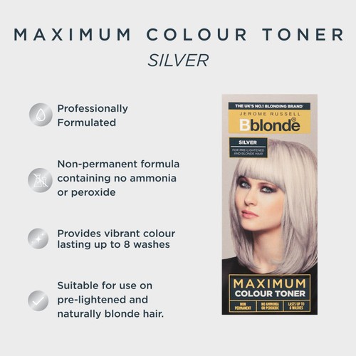 Jerome Russell B Blonde Maximum Colour Toner Silver thumbnail 2