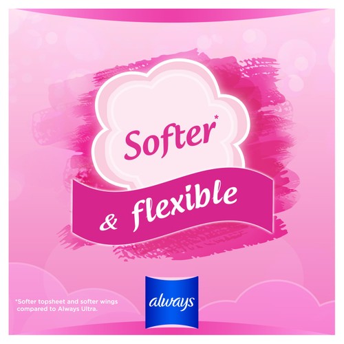 Always Sensitive Long Ultra (Size 2) Sanitary Towels Wings 12 pads thumbnail 3