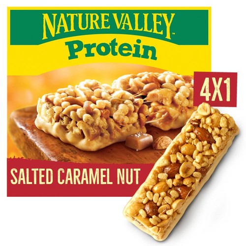 Nature Valley Protein Salted Caramel Nut Cereal Bars 4 x 40g