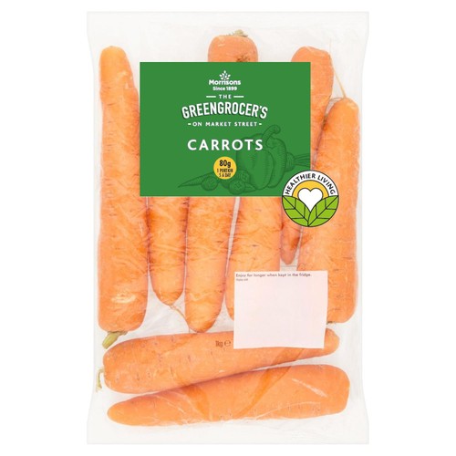 Morrisons British Carrots 1kg thumbnail 2