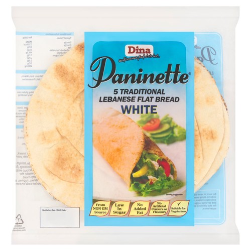 Dina Paninette White Bread Wraps