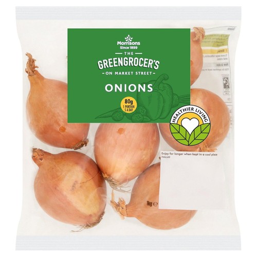 Morrisons British Brown Onions 1kg