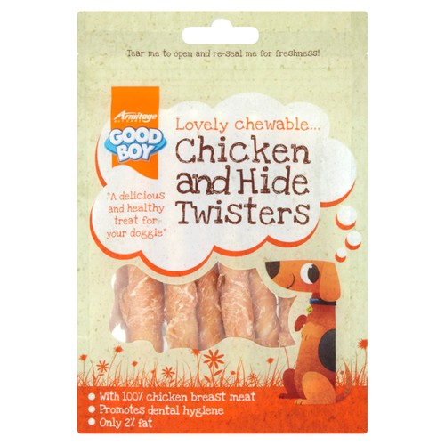 Good Boy Chicken & Hide Twisters Dog Treats