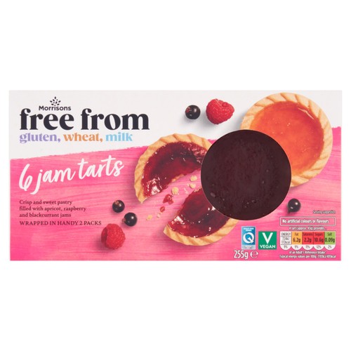 Morrisons Free From 6 Jam Tarts 255g