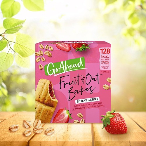 Go  Ahead Strawberry Fruit and Oat Bakes Snack Bars Multipack  thumbnail 2