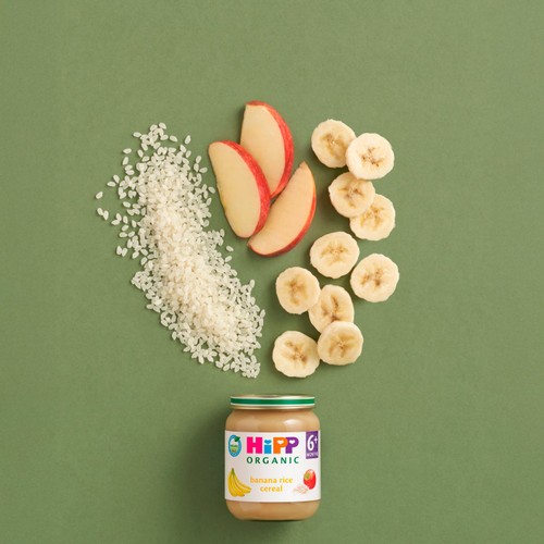 HiPP Organic Banana Rice Breakfast Baby Food Jar 4+ Months 125g thumbnail 3