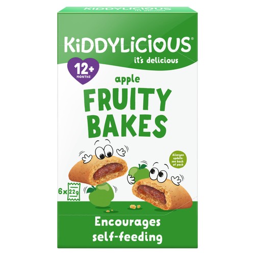 Kiddylicious Apple Fruity Bakes Baby Snacks Multi