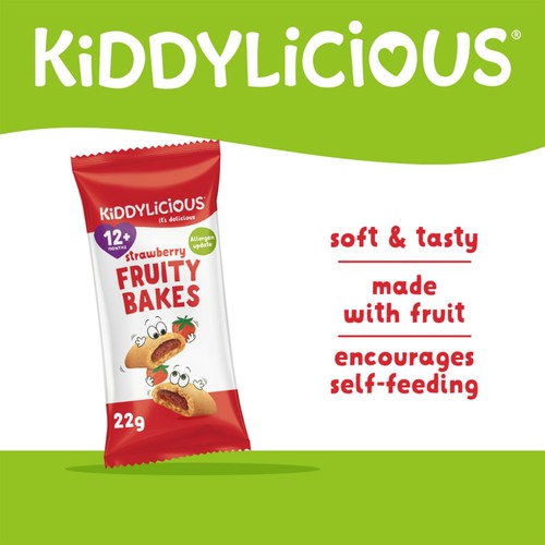 Kiddylicious Strawberry Fruity Bakes Baby Snacks thumbnail 4