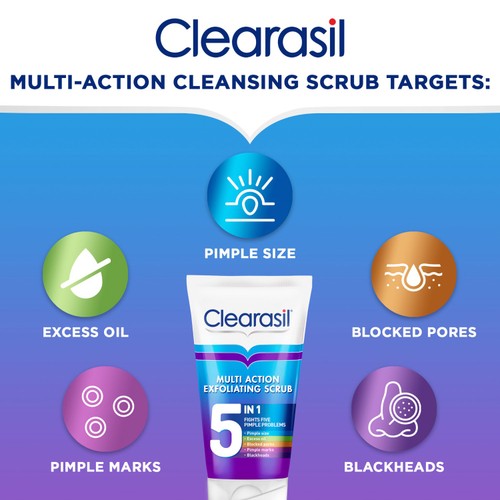 Clearasil Multi Action 5in1 Exfoliating Scrub  thumbnail 5