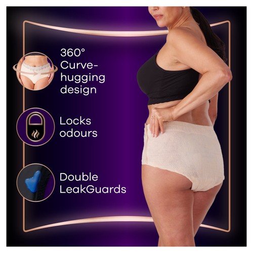 Always Discreet Underwear Boutique Incontinence Pants Plus Large 8 pack thumbnail 5