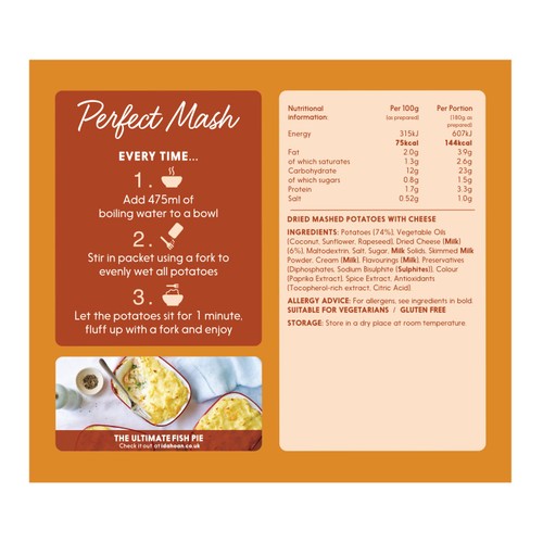 Idahoan Perfect Mash Cheddar Cheese  thumbnail 4