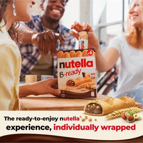Nutella B-ready Chocolate & Hazelnut Wafer Biscuit Snack Bars Multipack thumbnail 3