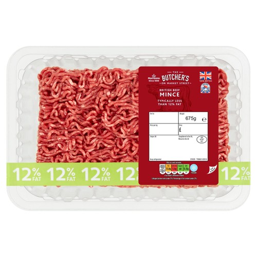 Morrisons British Beef 12% Fat 675g