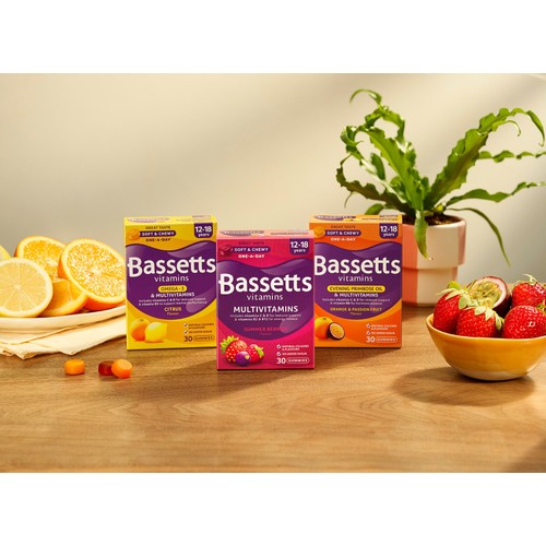 Bassetts Multivitamins + Omega-3 12 -18 Yrs Citrus Flavour 30 Chewies thumbnail 4
