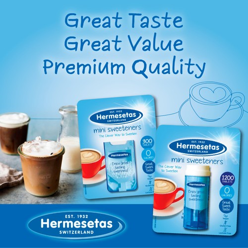 Hermesetas Mini Sweeteners 400 Tablets thumbnail 2