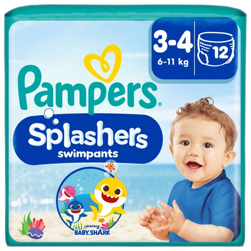 Pampers Splashers Size 3-4 Disposable Swim Nappies 6-11kg