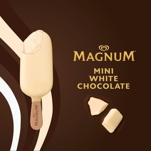 Magnum Mini Classic, Almond & White Chocolate Ice Cream Sticks 6 x 55ml thumbnail 4