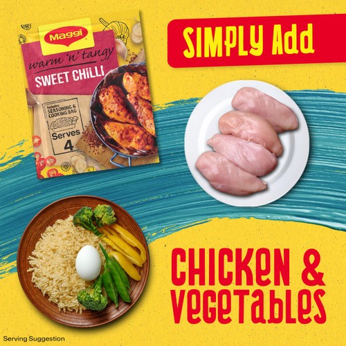 Maggi Juicy Sweet Chilli Halloumi Herb and Spice Seasoning Mix thumbnail 7