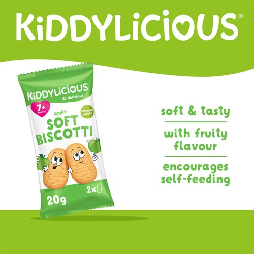 Kiddylicious Apple Soft Biscotti Baby Snacks thumbnail 4