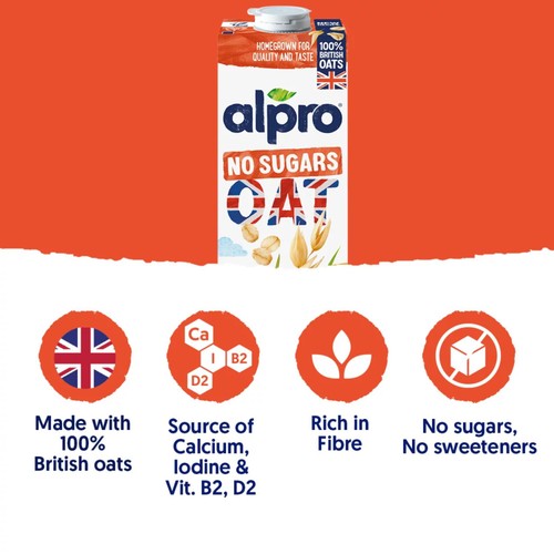 Alpro Oat No Sugars Long Life Drink thumbnail 3