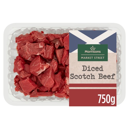 Morrisons The Butcher's On Market Street Diced Scotch Beef 750g thumbnail 2