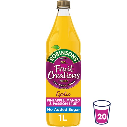 Robinsons Fruit Creations Pineapple, Mango & Passionfruit No Added Sugar