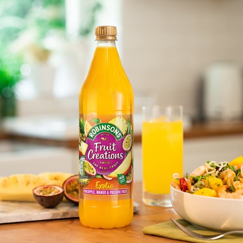 Robinsons Fruit Creations Exotic Pineapple Mango & Passion Fruit Squash thumbnail 2