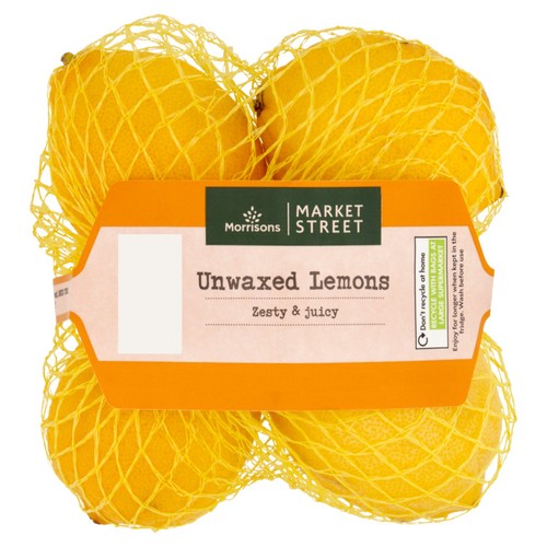 Morrisons Unwaxed Lemons 4 Pack