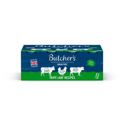 Butcher's Grain Free Tripe Loaf Recipes Dog Food Tins thumbnail 4