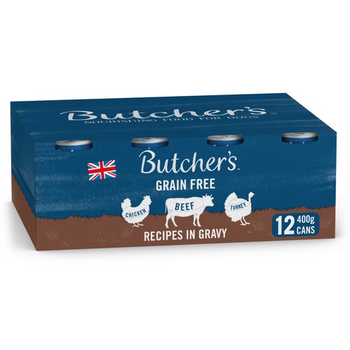 Butcher's Recipe In Gravy Dog Food Tin 12X400g