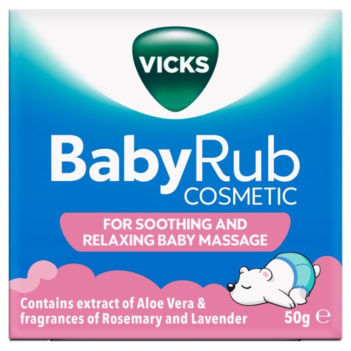 Vicks BabyRub Ointment For Soothing And Relaxing Baby Massage Jar