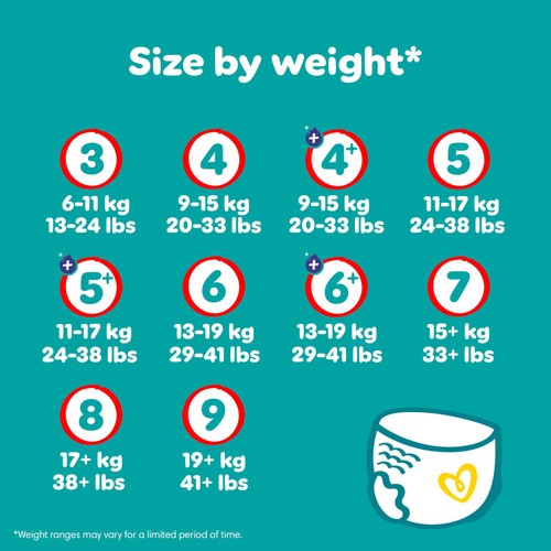 Pampers Baby-Dry Nappy Pants Size 4, 38 Nappies, 9kg-15kg, Essential Pack thumbnail 5