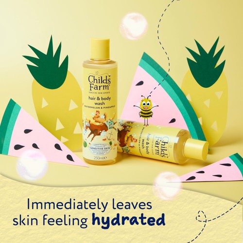 Childs Farm Hair & Body Wash Watermelon & Pineapple 250ml thumbnail 3