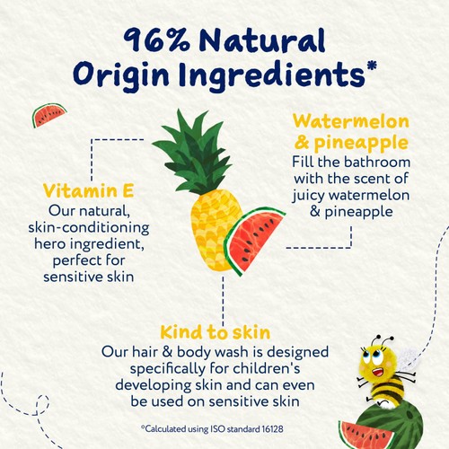 Childs Farm Hair & Body Wash Watermelon & Pineapple 250ml thumbnail 4