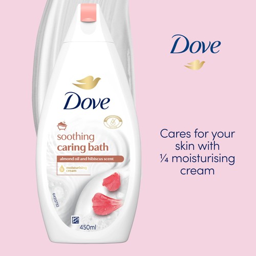 Dove Caring Bath Almond Cream  450ml thumbnail 2