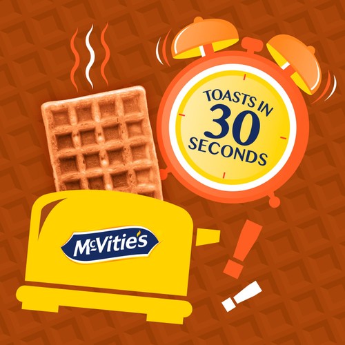 McVitie's 8 Toasting Waffles Chocolate Flavour thumbnail 2