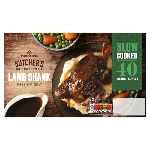 Morrisons Slow Cooked Mint Gravy Lamb Shank