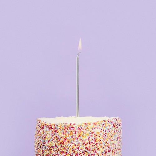Club Green Silver Skinny Candles